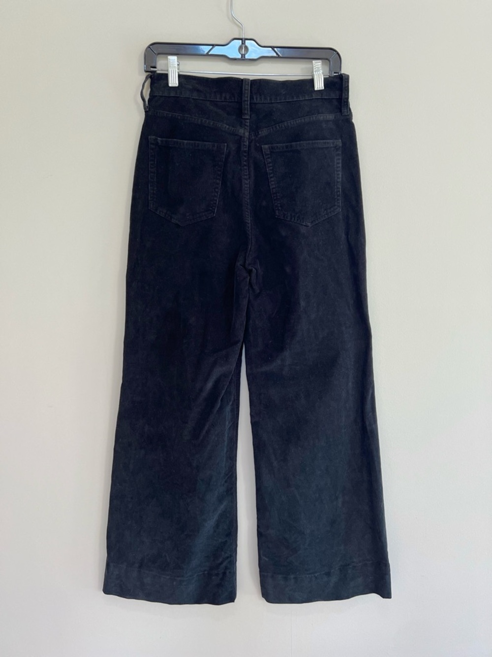 J.Crew Women’s Wide-leg High Rise Corduroy Trouser Pants BT922 in Black, 26 - Picture 4 of 11